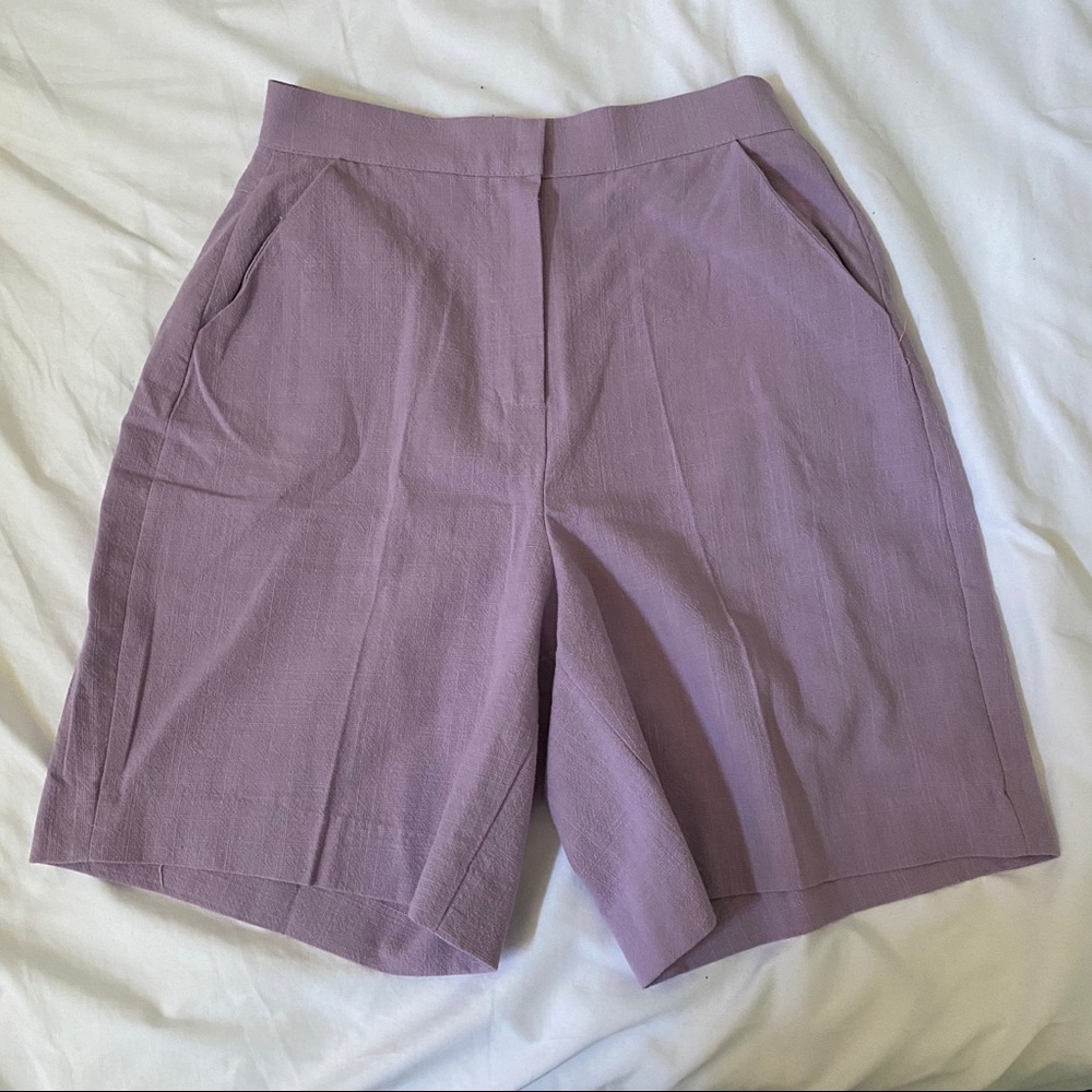 Lavender Suit Shorts